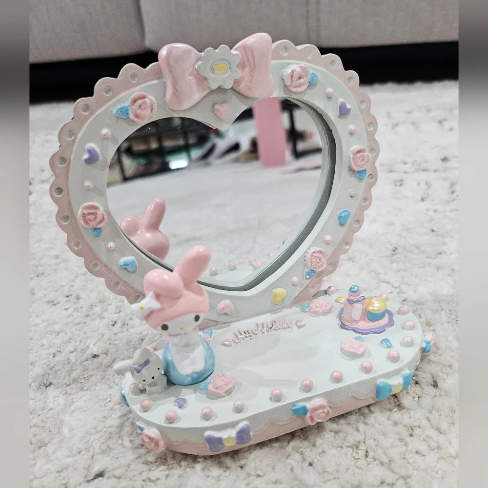 My Melody Heart Mirror/Accessories Tray